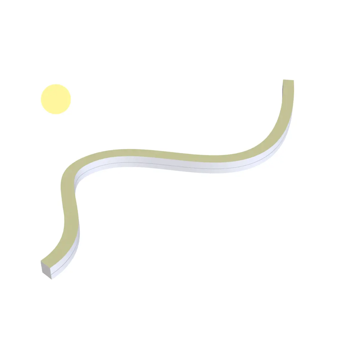 24V DC liniLED® Neon R Side Silicone White LED strip