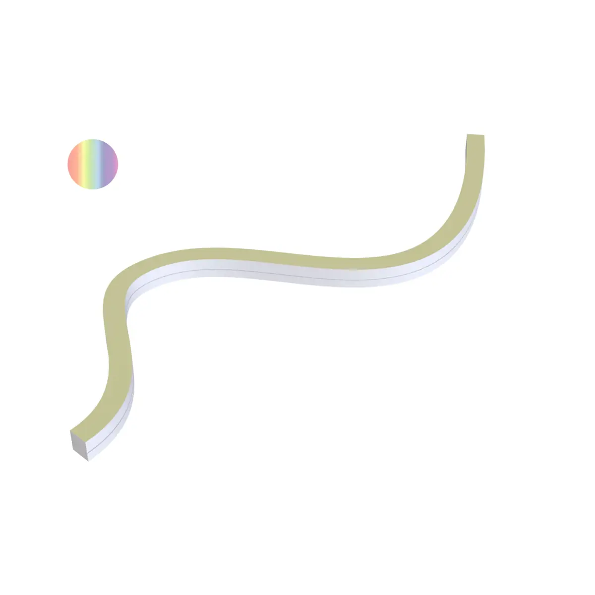 24V DC liniLED® Neon R Side Silicone RGBW LED strip